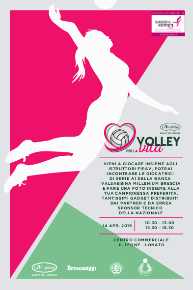 Volley per la Vita locandina | Banca Valsabbina