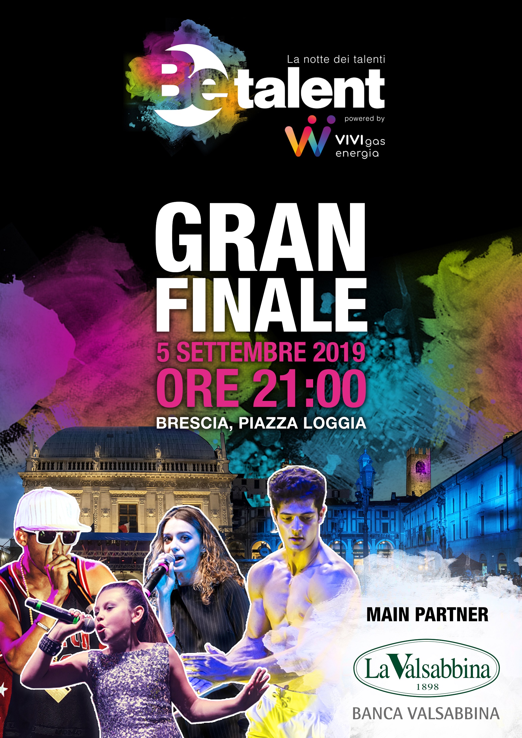 BeTalent 2019 Gran Finale locandina sponsor banca | Banca Valsabbina